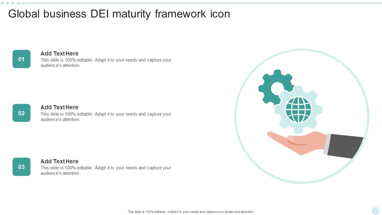 Global Business DEI Maturity Framework Icon Download Pdf