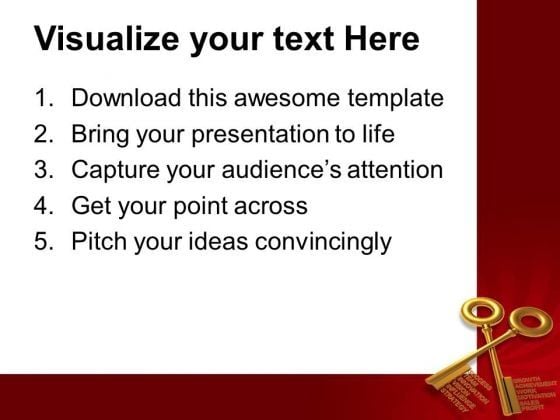 Golden Key Security Powerpoint Templates And Powerpoint Themes 1012 Golden Key Security Powerpoint Templates And Powerpoint Themes 1012