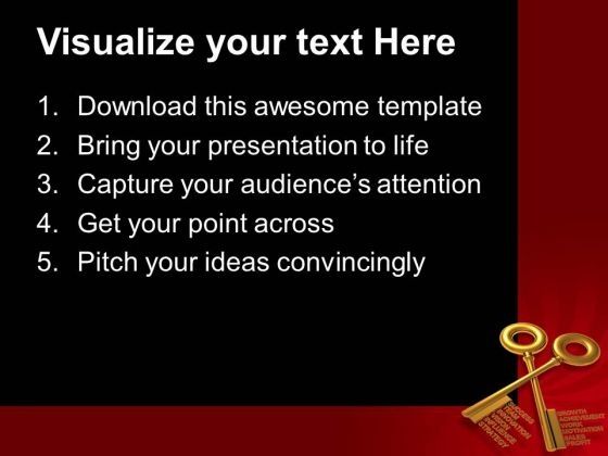 Golden Key Security Powerpoint Templates And Powerpoint Themes 1012 Golden Key Security Powerpoint Templates And Powerpoint Themes 1012