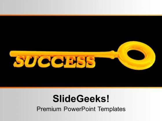 Golden Key To Success On Background Powerpoint Templates Ppt Golden Key To Success On Background Powerpoint Templates Ppt