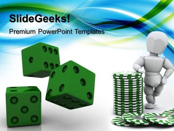 Green Dices Strategy Business Powerpoint Templates And Powerpoint Green Dices Strategy Business Powerpoint Templates And Powerpoint