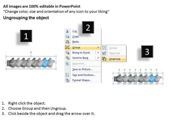 Hands Emphasizing 7 Stages Process Sample Flow Charts PowerPoint Templates