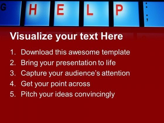 Help Computer Internet PowerPoint Templates And PowerPoint Themes 0712