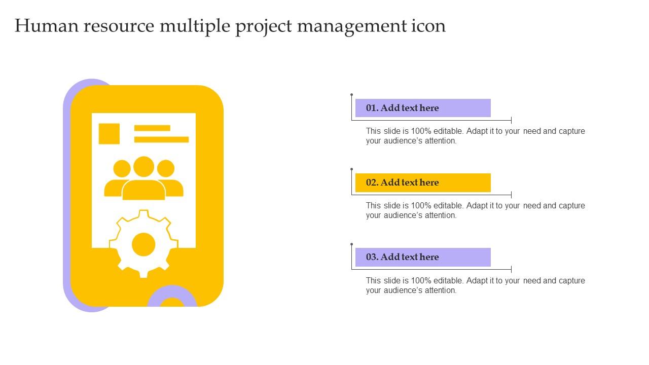 Human Resource Multiple Project Management Icon Ideas Pdf