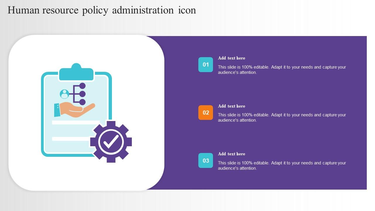 Human Resource Policy Administration Icon Microsoft Pdf