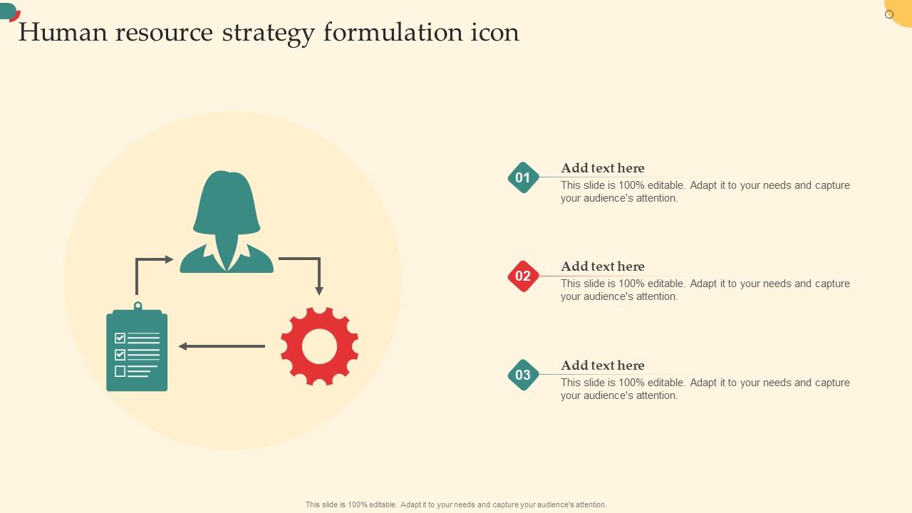 Human Resource Strategy Formulation Icon Structure Pdf