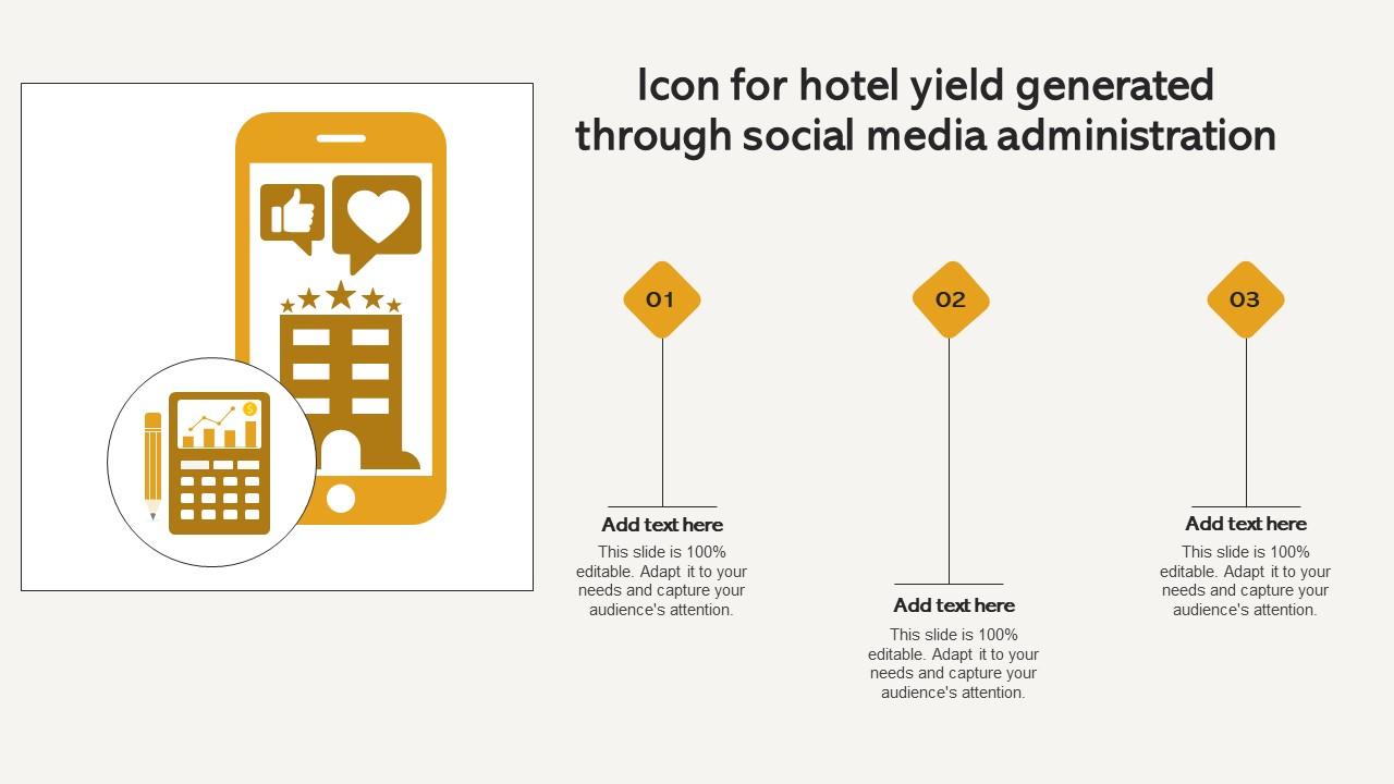 Icon For Hotel Yield Generated Through Social Media Administration Introduction Pdf