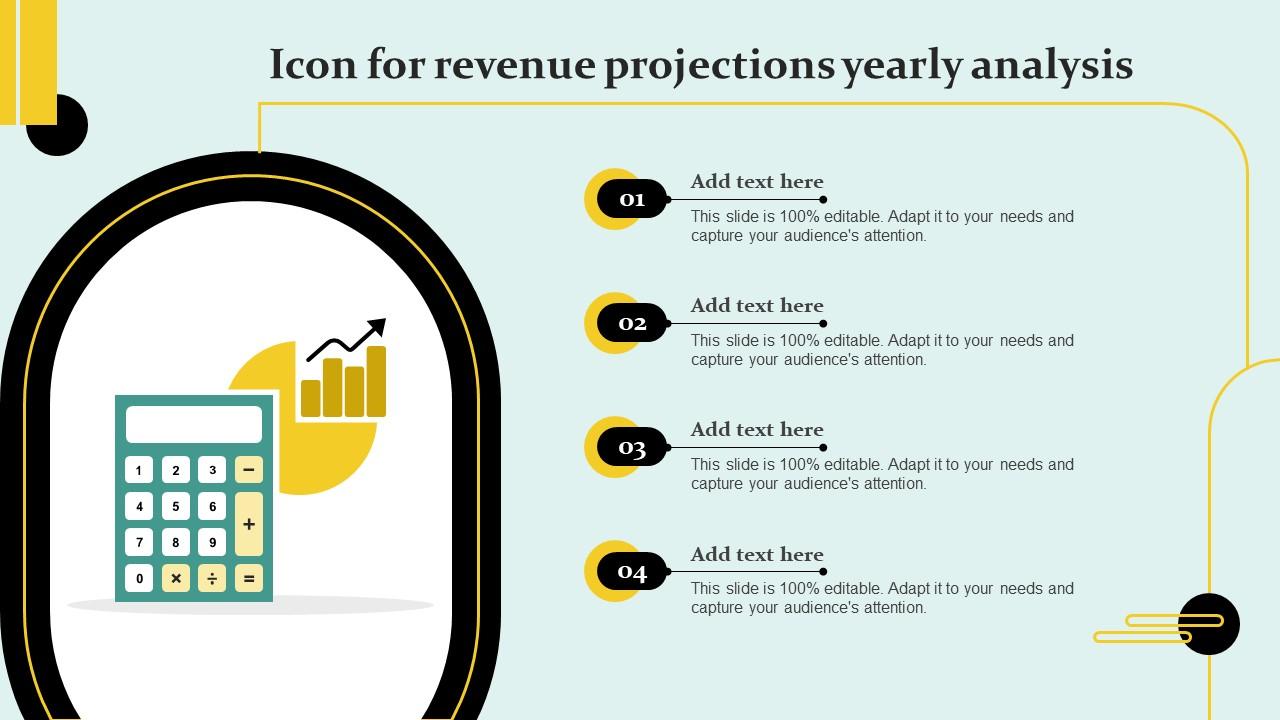 Icon For Revenue Projections Yearly Analysis Pictures Pdf