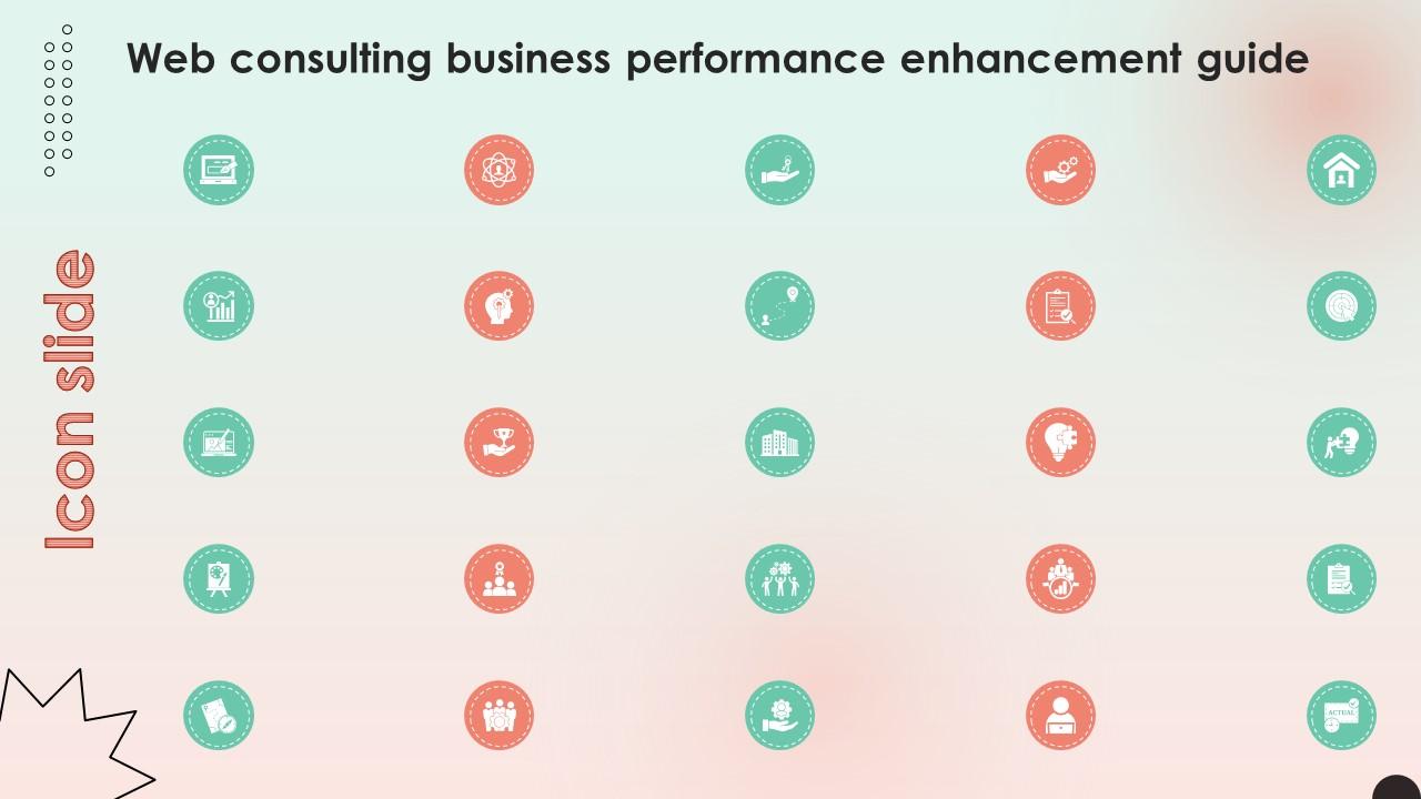 Icon Slide Web Consulting Business Performance Enhancement Guide