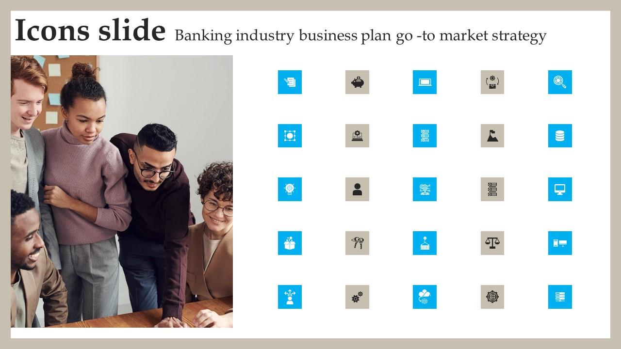 Icons Slide Banking Industry Business Plan Go To Market Strategy Guidelines Pdf