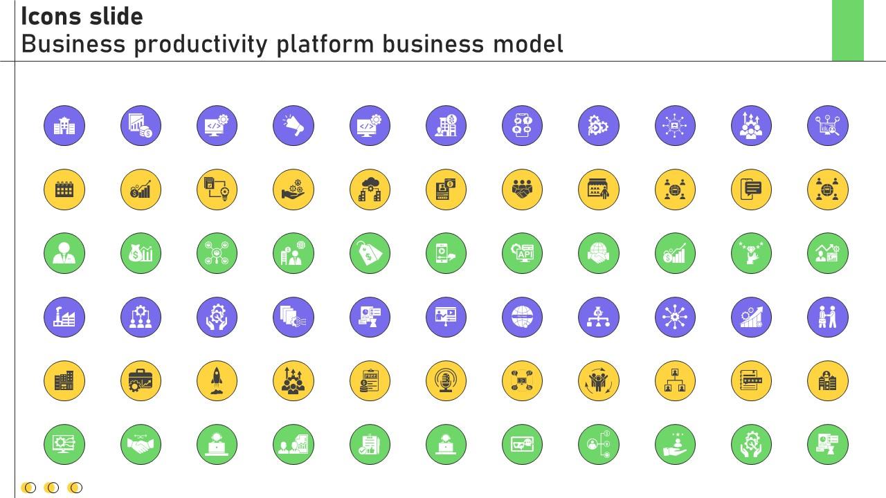 Icons Slide Business Productivity Platform Business Model BMC SS V