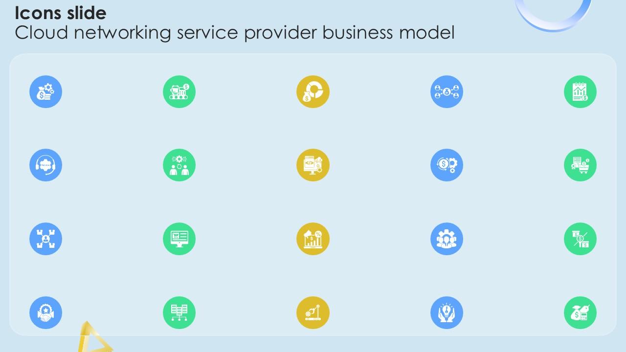 Icons Slide Cloud Networking Service Provider Business Model BMC SS V