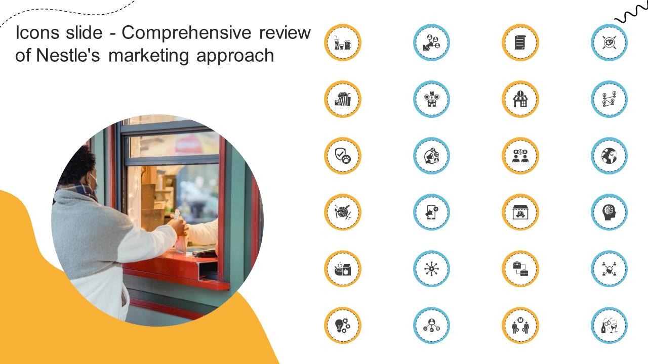Icons Slide Comprehensive Review Of Nestles Marketing Approach Strategy SS V