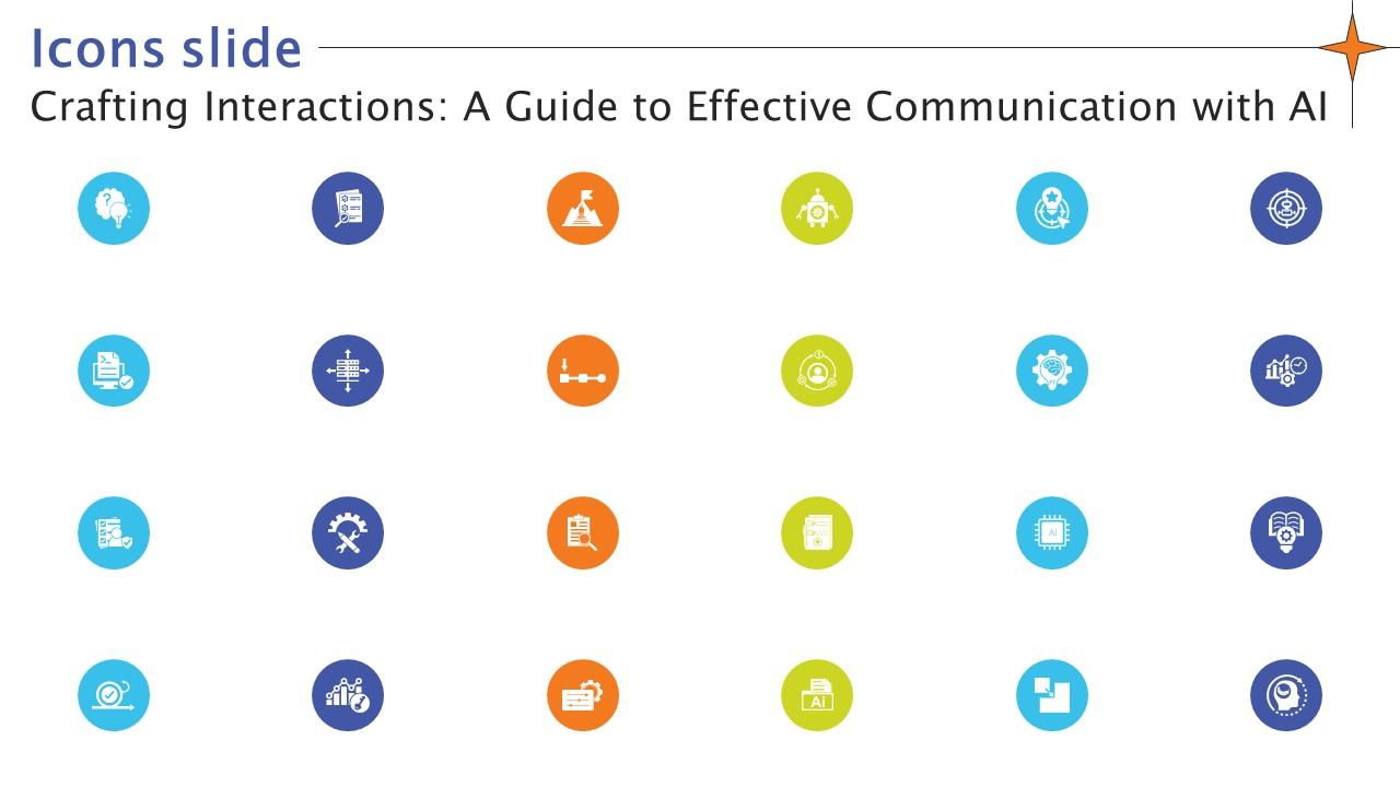 Icons Slide Crafting Interactions A Guide To Effective Communication With AI SS V
