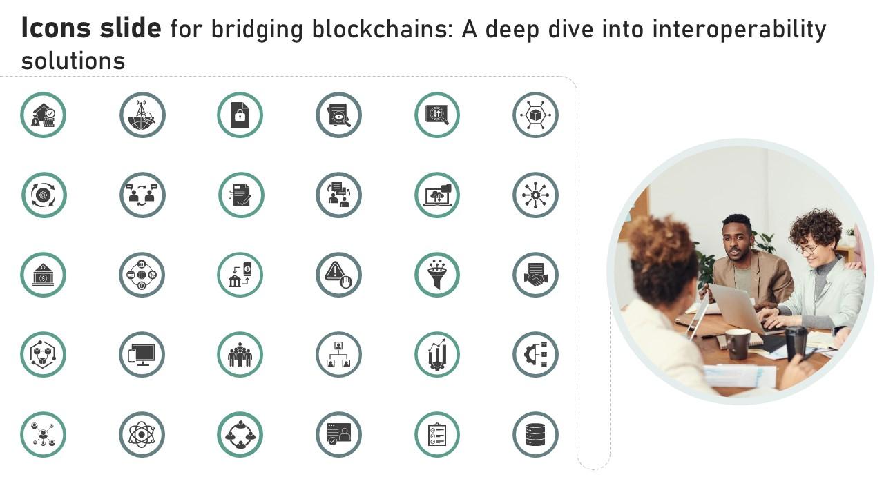 Icons Slide For Bridging Blockchains A Deep Dive Into Interoperability Solutions BCT SS V