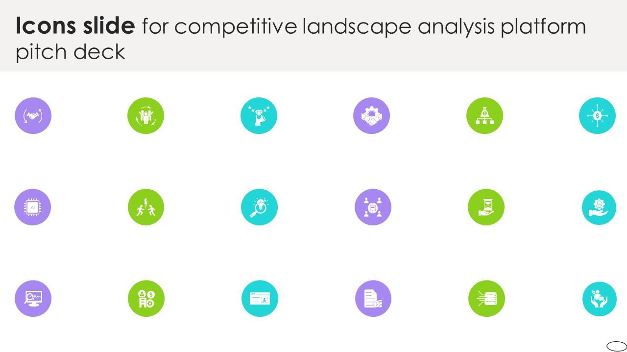 Icons Slide For Competitive Landscape Analysis Platform Pitch Deck