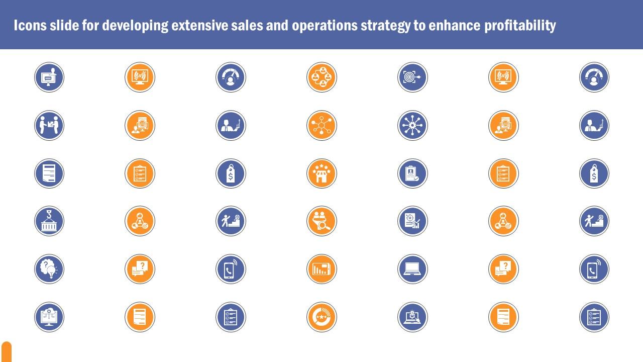 Icons Slide For Developing Extensive Sales And Operations Strategy To Enhance Profitability Information Pdf