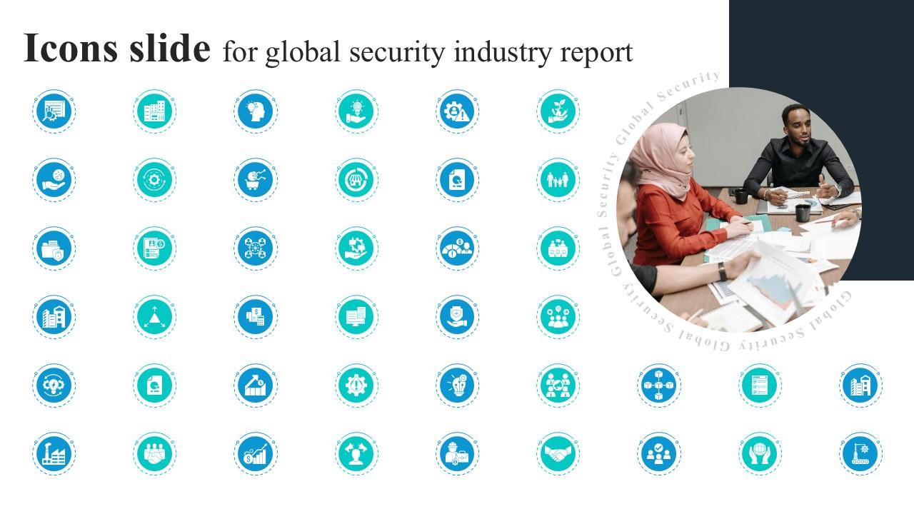 Icons Slide For Global Security Industry Report PPT Slide IR SS V