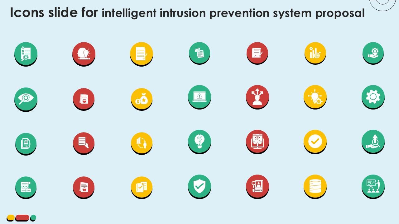 Icons Slide For Intelligent Intrusion Prevention System Proposal Ppt Template