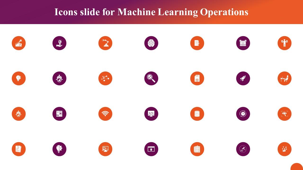 Icons Slide For Machine Learning Operations Formats Pdf