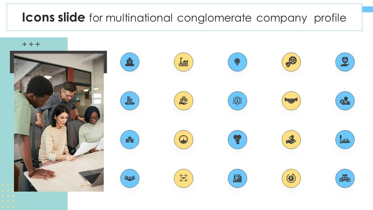 Icons Slide For Multinational Conglomerate Company Profile CP SS V