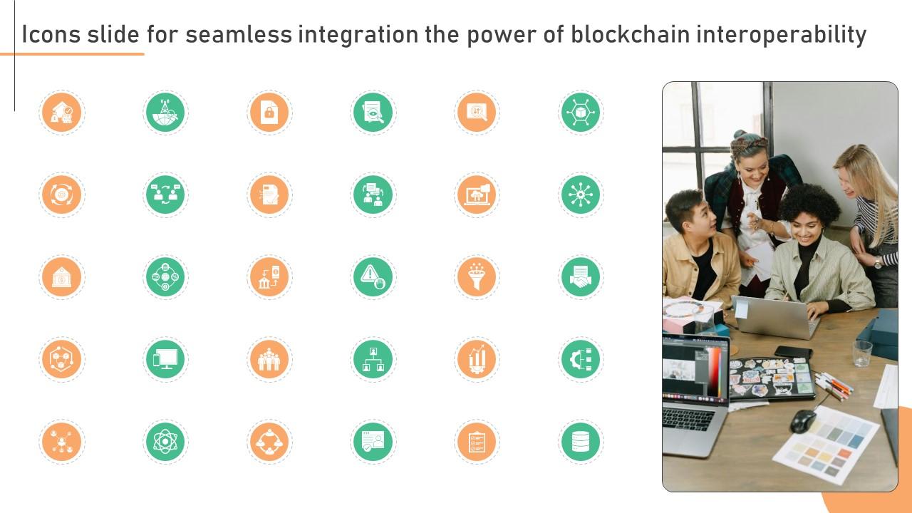 Icons Slide For Seamless Integration The Power Of Blockchain Interoperability BCT SS V