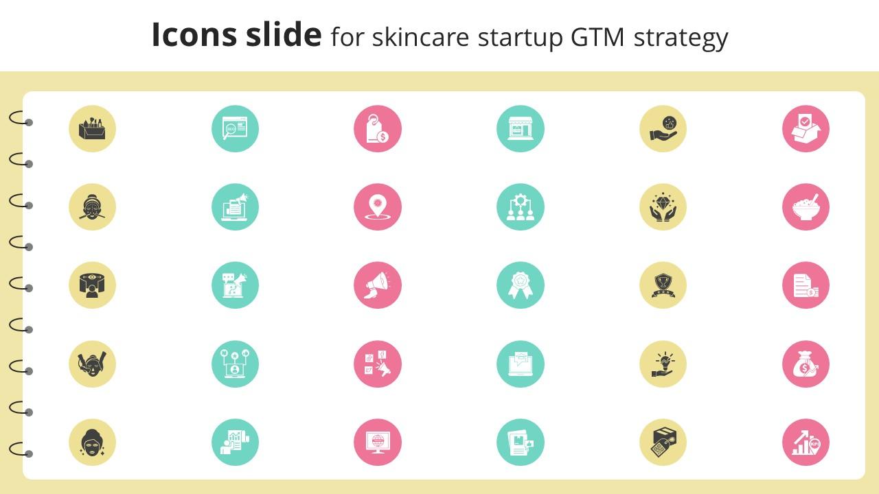 Icons Slide For Skincare Startup GTM Strategy GTM SS V