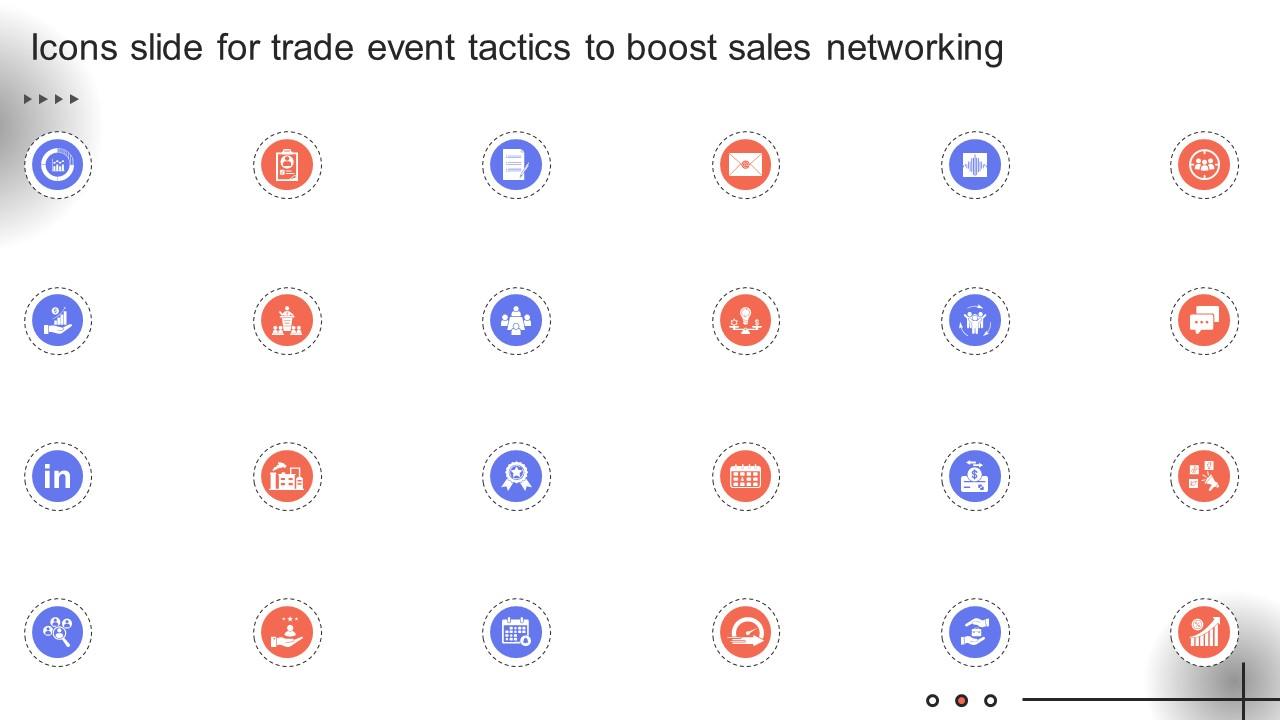 Icons Slide For Trade Event Tactics To Boost Sales Networking SA SS V