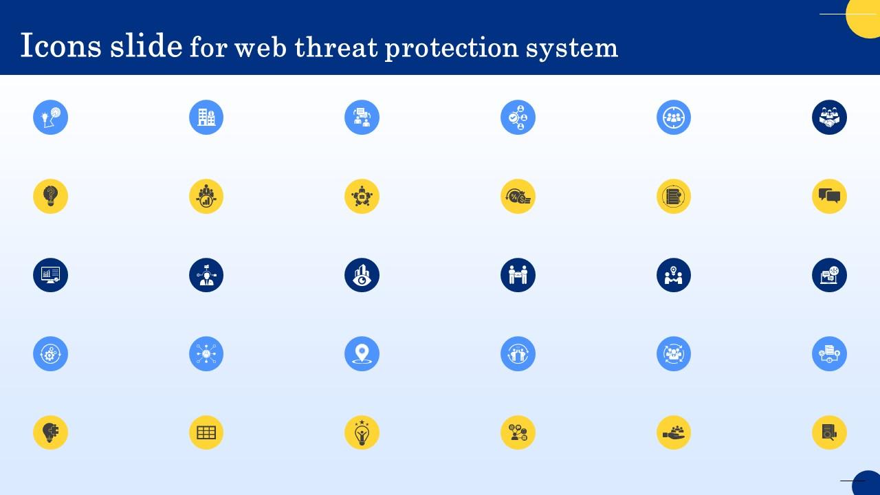 Icons Slide For Web Threat Protection System Ppt Information