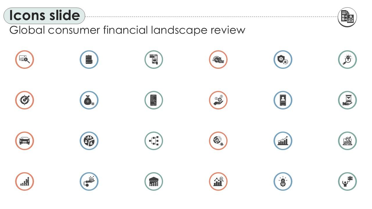 Icons Slide Global Consumer Financial Landscape Review Ppt Slide CRP DK SS V