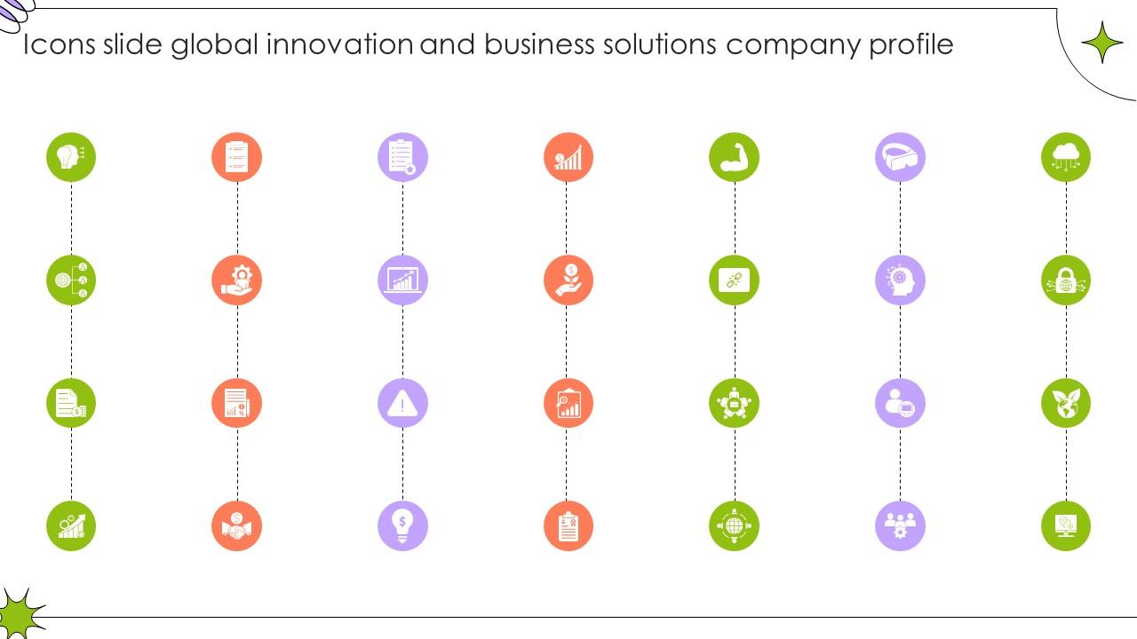 Icons Slide Global Innovation And Business Solutions Company Profile