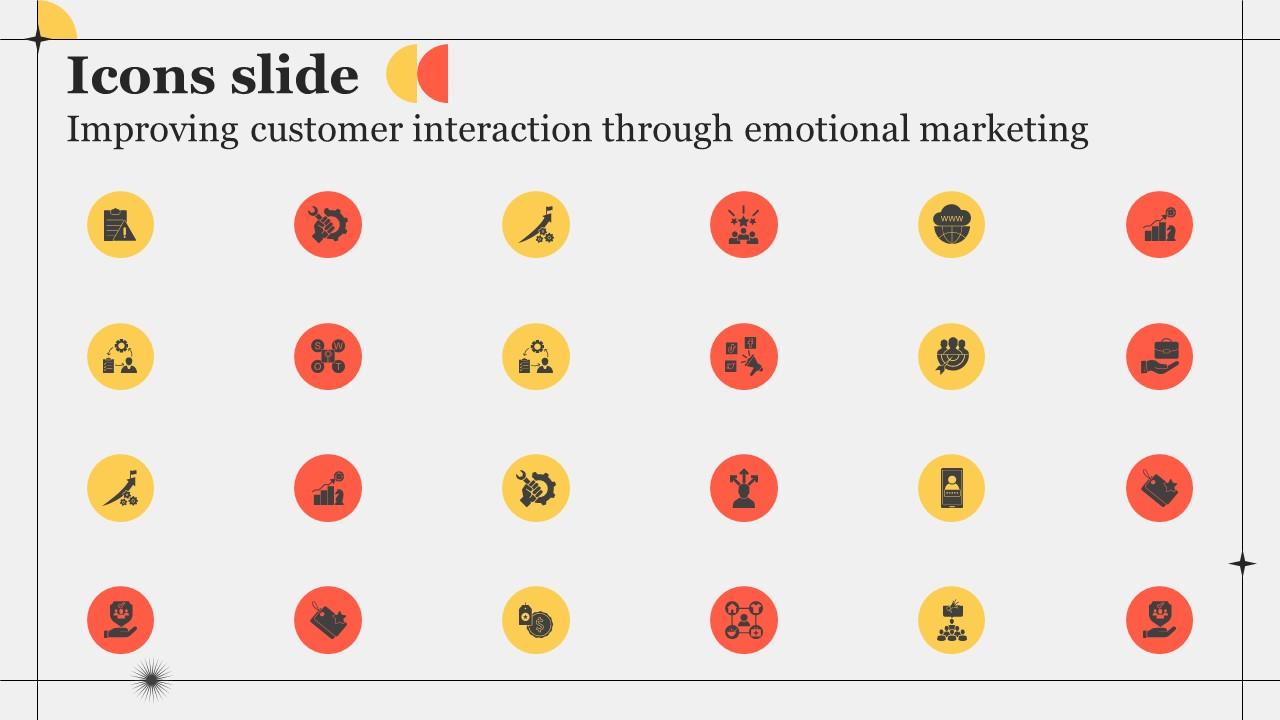 Icons Slide Improving Customer Interaction Through Emotional Marketing Guidelines Pdf