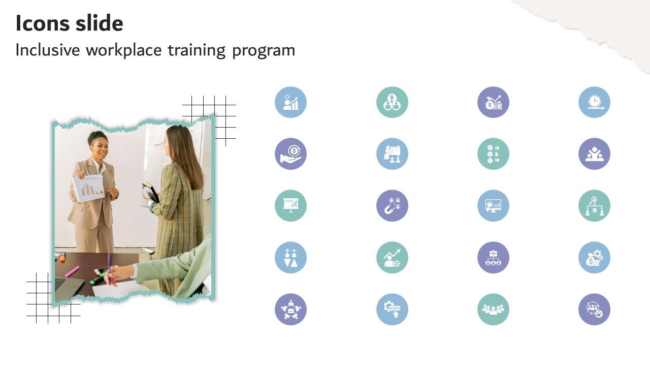 Icons Slide Inclusive Workplace Training Program DTE SS V