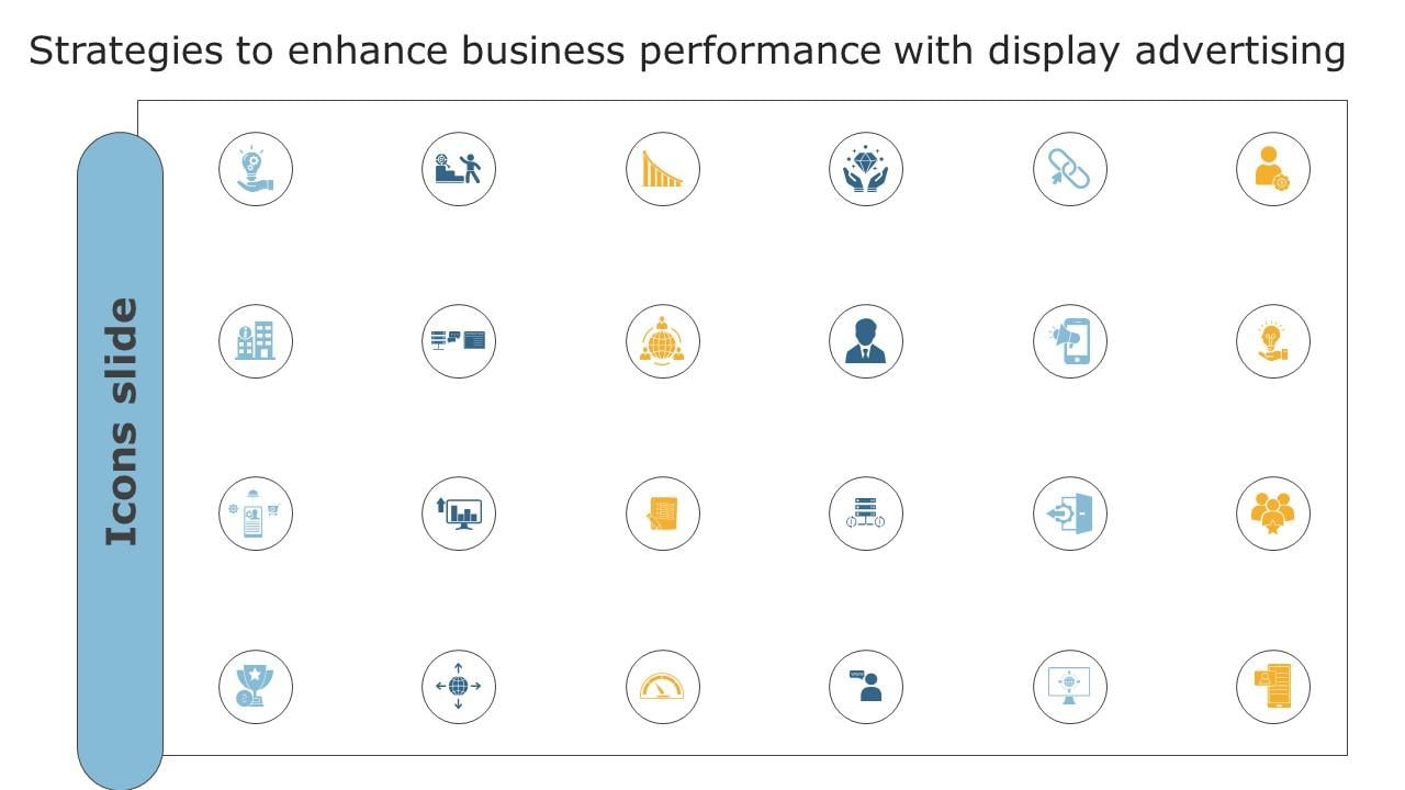 Icons Slide Strategies To Enhance Business Performance With Display Advertising Formats Pdf
