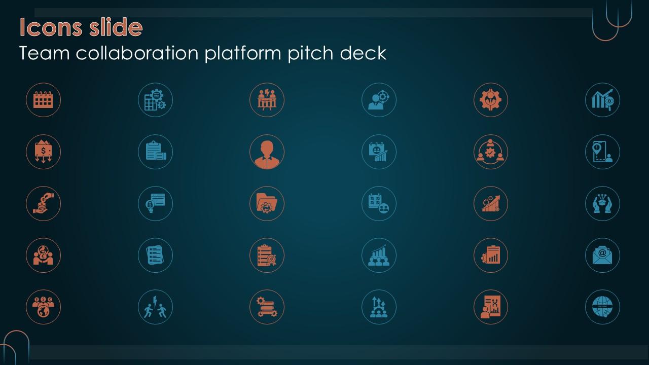 Icons Slide Team Collaboration Platform Pitch Deck PPT PowerPoint