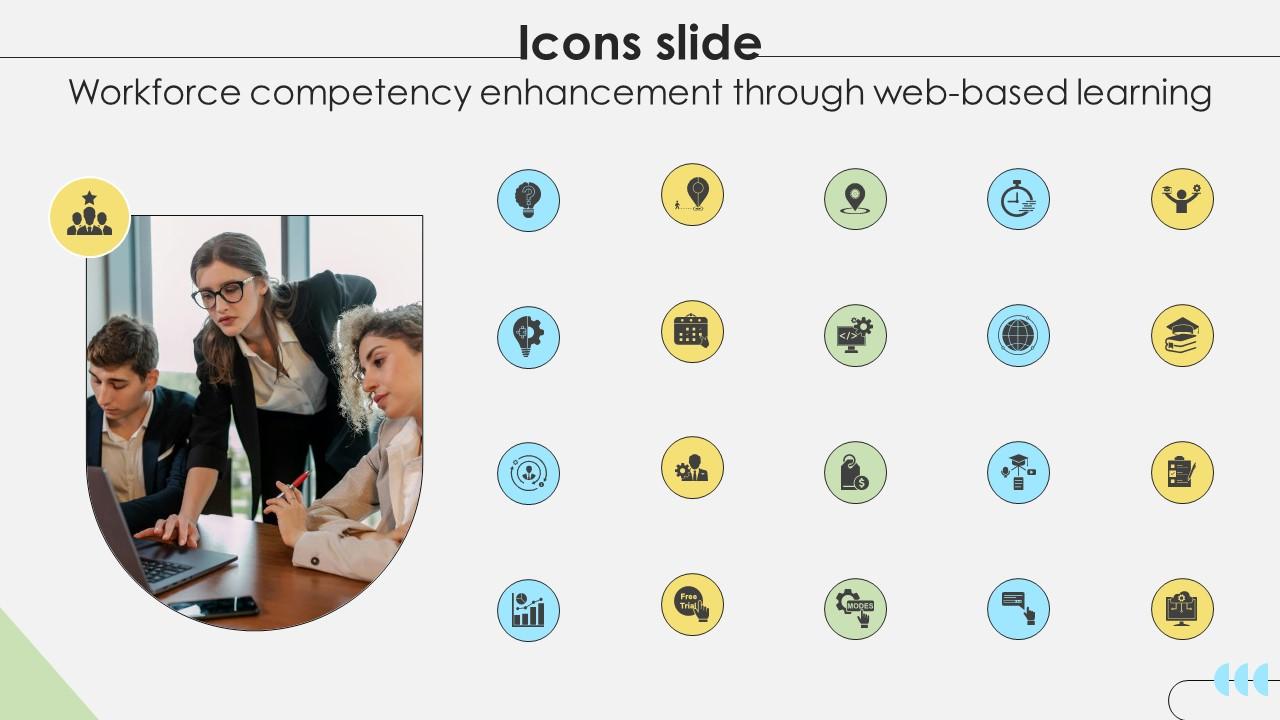 Icons Slide Workforce Competency Enhancement Through Web Based Learning DTE SS V