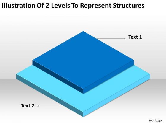 Illustration Of 2 Levels To Represent Structures Ppt Business Plan ...