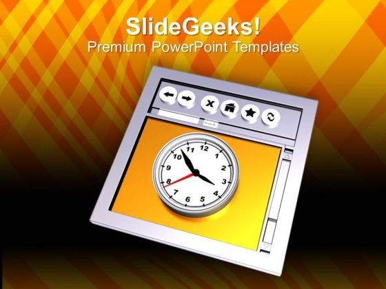Image Of Internet Browser And Clock Powerpoint Templates Ppt Image Of Internet Browser And Clock Powerpoint Templates Ppt