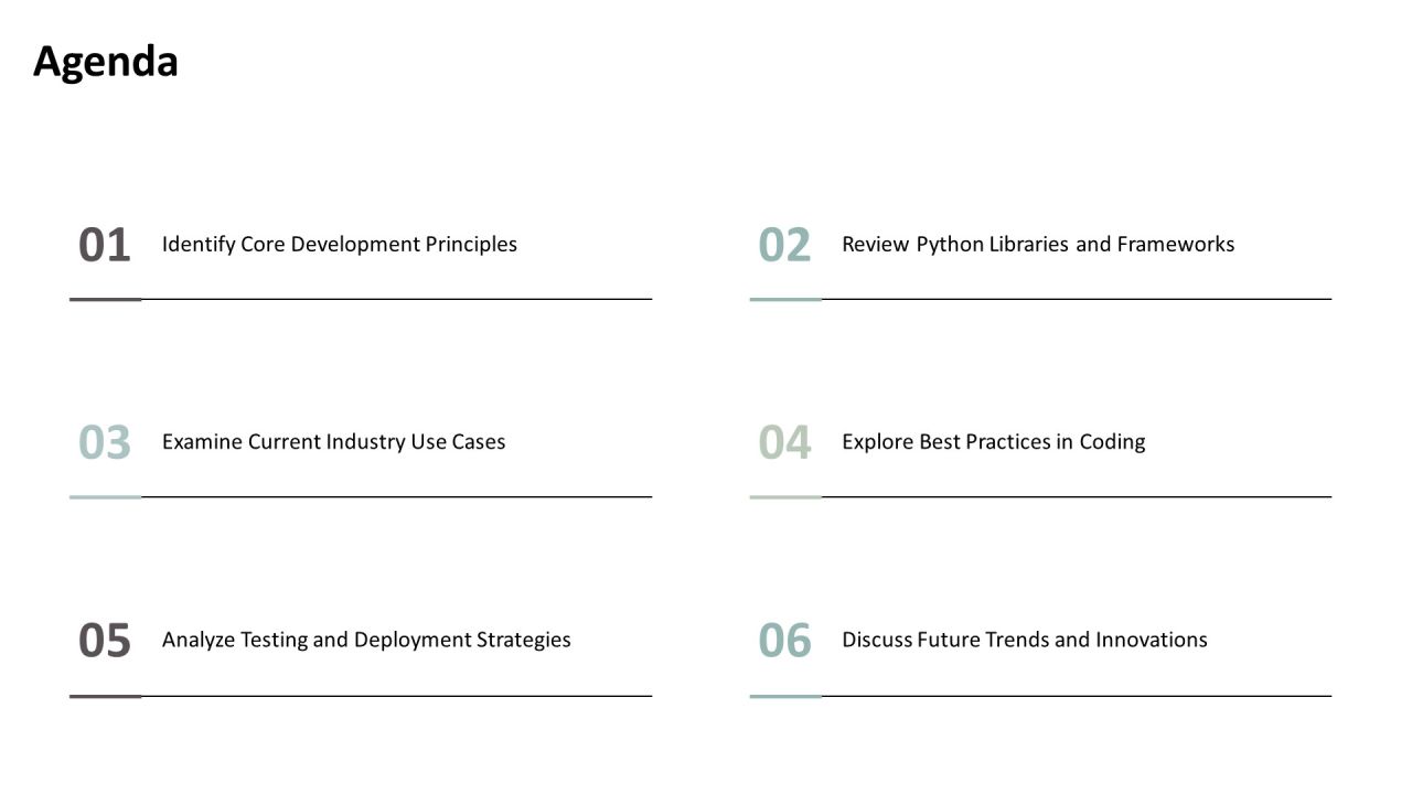 Innovations In Python Development Techniques PPT Outline AT Slide02