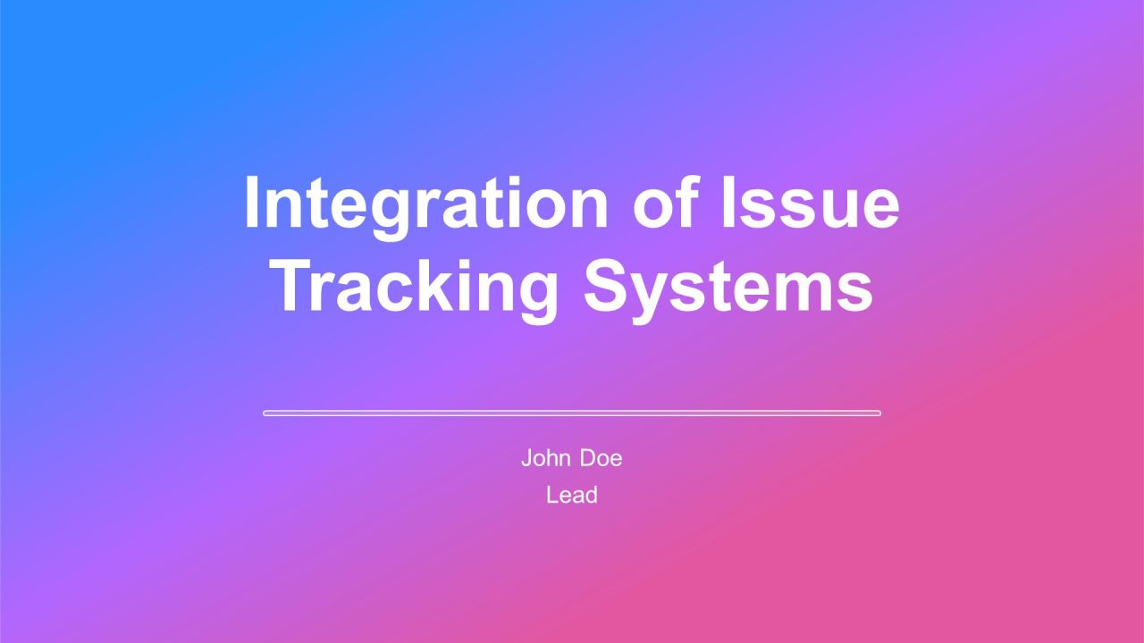 Integration Of Issue Tracking Systems PPT Example AT