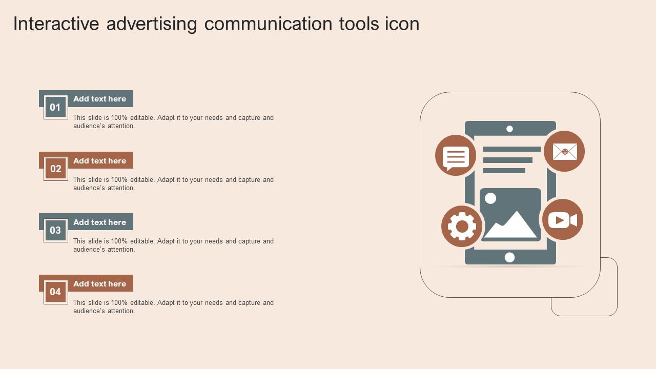 Interactive Advertising Communication Tools Icon