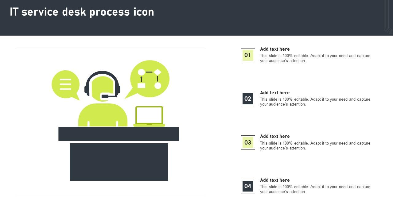 IT Service Desk Process Icon Introduction Pdf