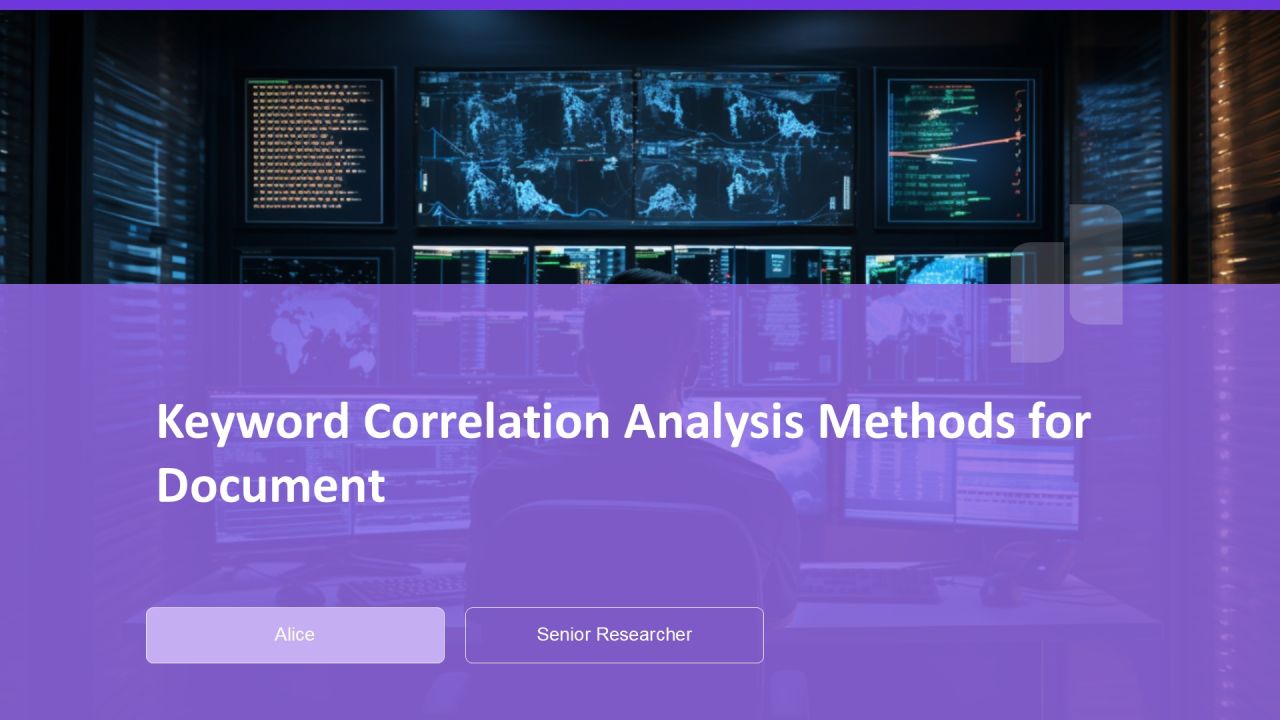 Keyword Correlation Analysis Methods For Document PPT Information AT