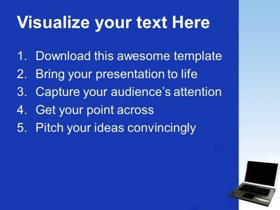 Laptop Global Business PowerPoint Templates And PowerPoint Themes 1112 Slide02