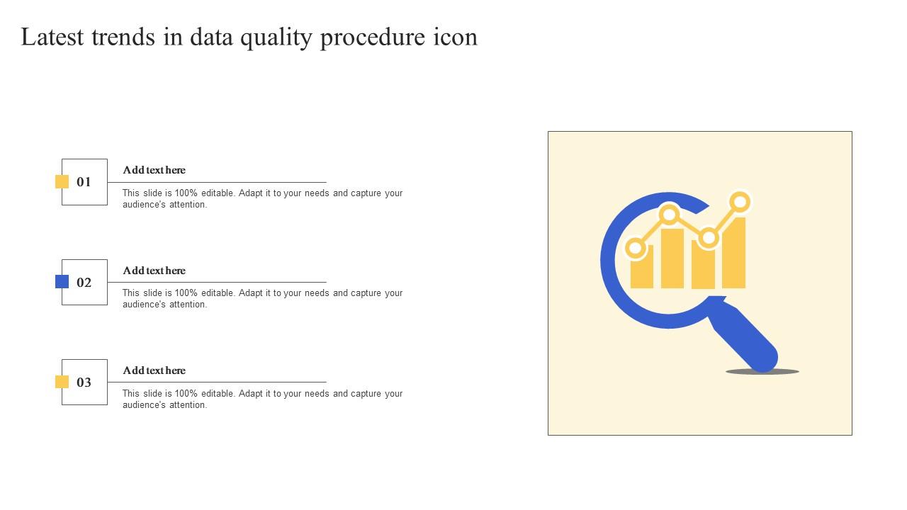 Latest Trends In Data Quality Procedure Icon Diagrams Pdf