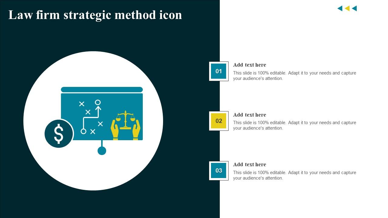 Law Firm Strategic Method Icon Introduction Pdf