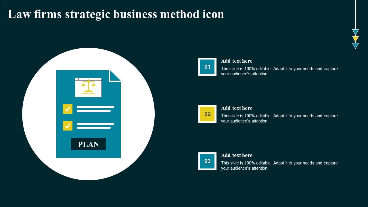Law Firms Strategic Business Method Icon Information Pdf