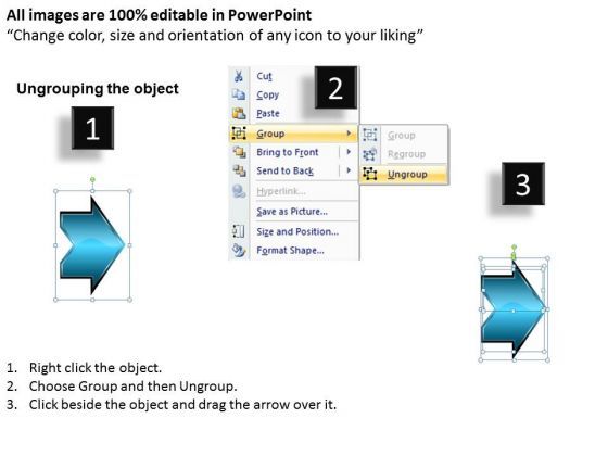 Linear Description Arrow 7 Stages Process Flow Documentation PowerPoint Templates Slide02
