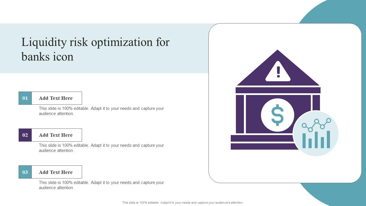 Liquidity Risk Optimization For Banks Icon Designs Pdf