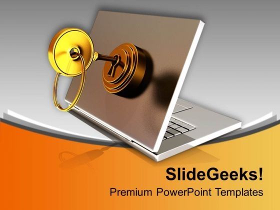Lockable Informative Laptop PowerPoint Templates Ppt Backgrounds For Slides 0313 Lockable Informative Laptop PowerPoint Templates Ppt Backgrounds For Slides 0313